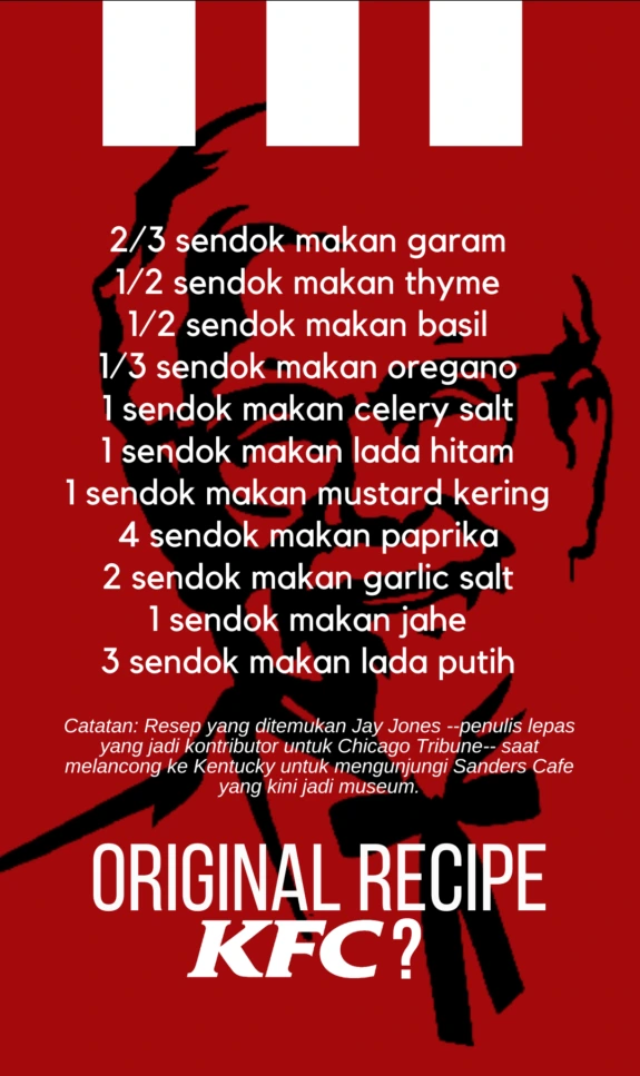 Benarkah Resep Original KFC Pernah “Bocor”? Kisah Misterius di Balik Bumbu Rahasia